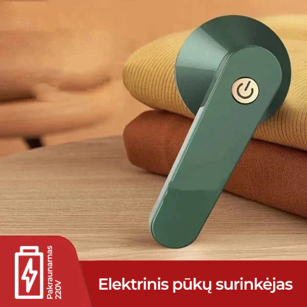 Elektrinis pakraunamas pūkų surinkėjas