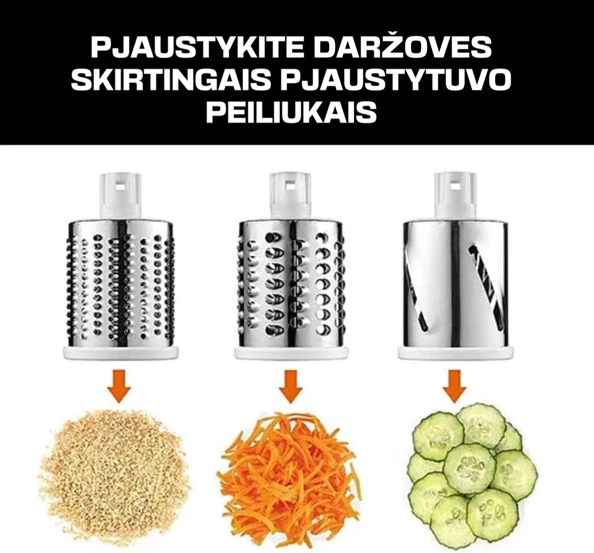 "4 in 1" daržovių pjaustytuvas